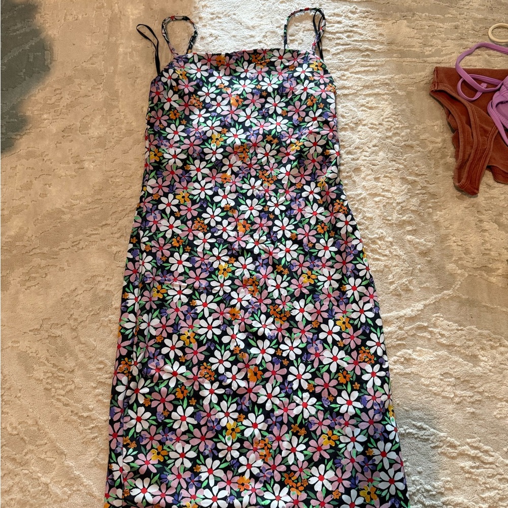 Zara Floral Sleeveless Dress